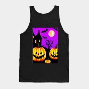 CARTOON SPOOKY HALLOWEEN Tank Top